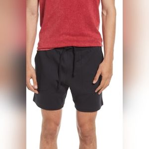 Treasure & Bond Fleece Sweat Shorts in Black Caviar, Size X-Large